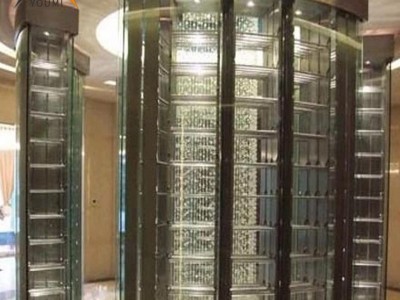 不锈钢酒架红酒展示架定制简约现代金属酒架恒温双门酒柜厂家定制图2