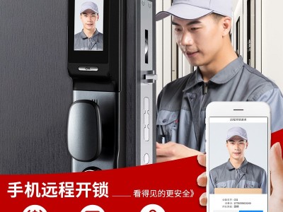 万事威工厂批发远程可视防盗门智能锁电子密码锁涂鸦全自动指纹锁图5