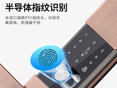 智能锁家用防盗门锁电子酒店公寓工程密码锁全自动滑盖智能指纹锁图4
