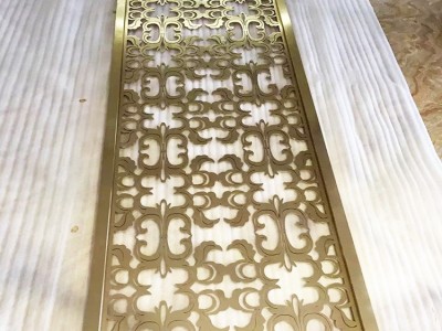 佛山工厂 来图定做 玫瑰金屏风隔断 客厅中式金属不锈钢隔断屏风图2