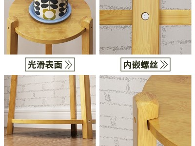 阳台花架子多层室内特价省空间花盆架子落地绿萝实木客厅架子置物图2