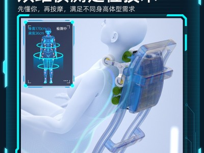 新款电动SL导轨按摩椅家用全身小型太空舱全自动礼品老人沙发代发图2