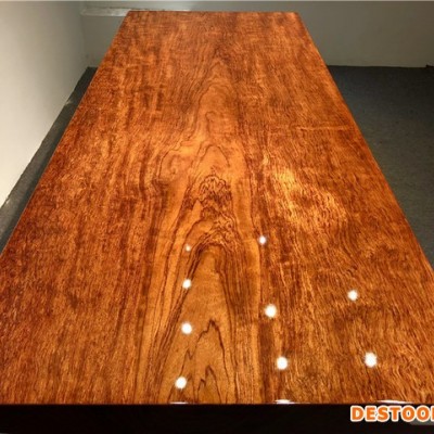 巴花实木大板桌雨滴纹原木大板茶桌台茶几西花梨木现货237-94-10