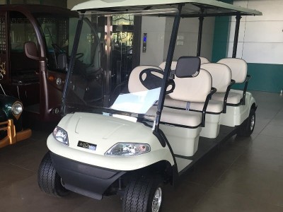 汕头 LT-627-4+2电动看房车，绿通电瓶观光车，三排位电动观光车豪华舒适沙发座椅图1