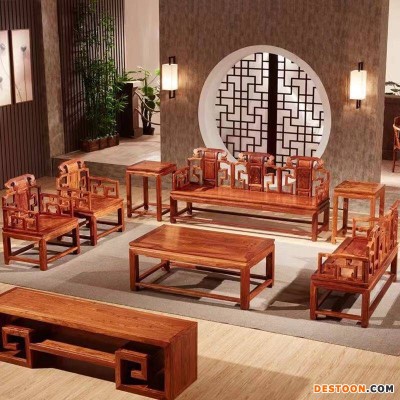 小户型选用红木沙发多功能深色实木客厅家具刺猬紫檀小款式沙发价格