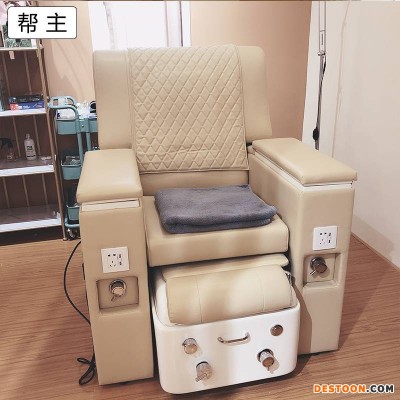 帮主足疗足浴沙发电动美容美睫沙发椅子美甲美足美脚沙发椅可躺足疗床