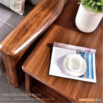 乌金木餐桌家具 长茶几 方茶几 别墅卧室家具订做 胥氏帝豪
