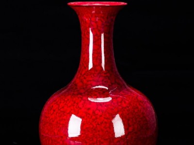 景德镇创意赏瓶 新中式客厅电视柜花瓶 冰裂纹花瓶