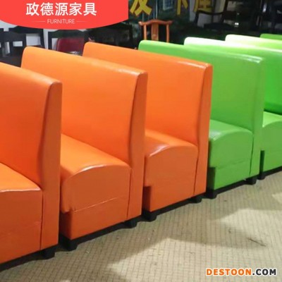 厂家供应休闲咖啡厅卡座 单面餐厅沙发卡座 卡座沙发定制定做