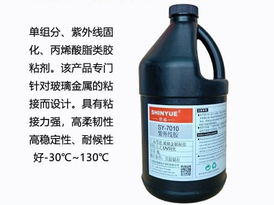 无影UV胶 粘接金属 钢化玻璃 玻璃展柜专用UV胶水 信越 耐老化环保无毒 7011UV无影胶茶几粘接胶水图1