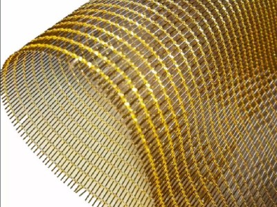 乾卓金属网 工艺礼品装饰布 金属褶皱布 茶几玻璃树胶夹层造型网 壁布网格