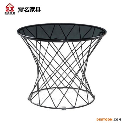 震名家具 厂家直销 公司办公室沙发茶几 客厅接待室会客玻璃茶几SH-BD14011-Y25