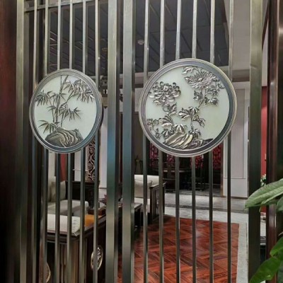 生产不锈钢屏风屏风隔断304不锈钢酒柜茶几制品