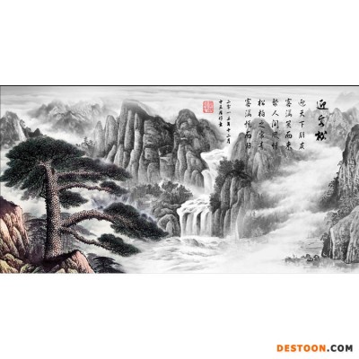 诺曼 客厅电视背景壁画 3d瓷砖背景墙图片 瓷砖沙发背景墙 石材瓷砖背景墙图片 背景墙效果图瓷砖 山水瀑布背景墙