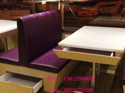 无锡粤澜茶餐厅桌椅，带抽屉式大理石餐桌尺寸，茶餐厅卡座沙发定制价格，深圳厂家直销餐厅桌椅
