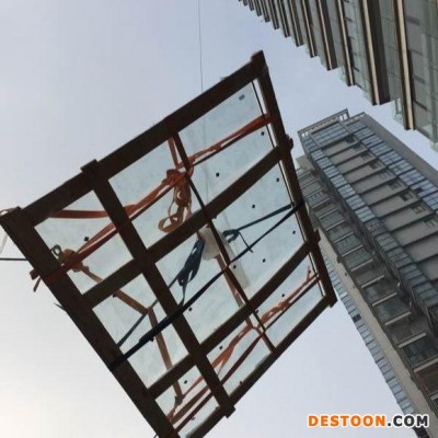上海浦东吊大玻璃上楼，浦东区吊装玻璃大家具，浦东区吊运沙发公司