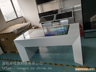 高端定制会展党群服务中心触摸一体机55寸桌面式触摸茶几图1