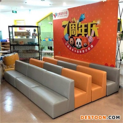 咖啡馆有扶手单人V31卡座沙发翻新案例展示