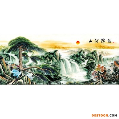 诺曼 中式艺术壁画 客厅壁画背景墙 电视背景墙和沙发背景墙 3d瓷砖背景墙 瓷砖简约背景墙 全瓷砖背景墙 入门墙常州壁画