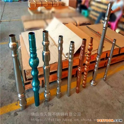 建筑装饰天聚不锈钢沈阳适合做KTV发光茶几的300mm高葫芦柱 201