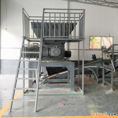 九龙机械 秸秆撕碎设备 小型花生秸秆破碎系统 沙发床垫粉碎机厂家