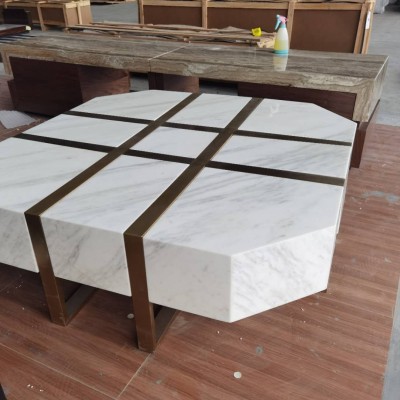 广东简约别墅茶几可定制