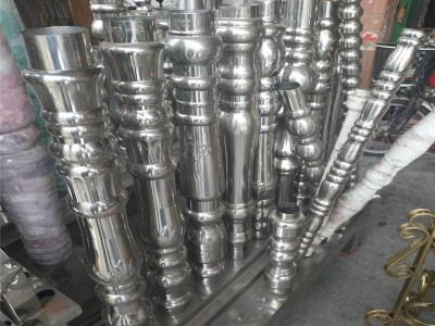 兰州酒吧量贩式KTV茶几柱欧式吧台吧桌支撑柱大口径喇叭葫芦管图1