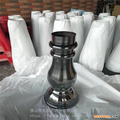 兰州假日酒店会所楼梯用花瓶不锈钢葫芦柱KTV量贩式茶几支撑柱