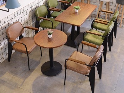甜品小吃店休闲小沙发网红奶茶店咖啡厅靠墙沙发卡座实木桌椅定做厂家聚焦美品质好价格优