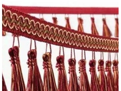 窗帘花边  家纺辅料  沙发辅料  窗帘辅料  床上用品辅料   吊穗花边  鑫业