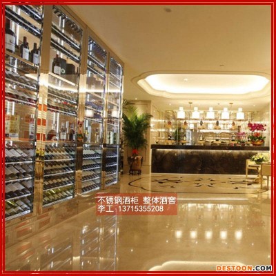 格瑞鑫专业定制酒窖恒温酒柜大型不锈钢恒温酒柜不锈钢古铜色酒柜厂家直销