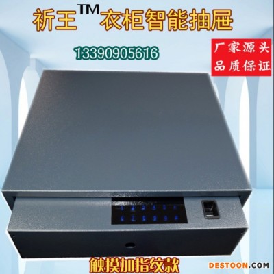 祁王厂家 订制衣柜指纹保险箱定制衣柜密码抽屉工厂指纹抽屉衣柜保险箱抽屉