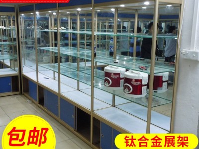厂家专业定做精品钛合金玩具柜酒柜古玩玻璃柜模型展示架批发