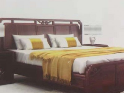 红木床1.8米非洲酸枝木大床床头柜新中式双人床仿古实木床