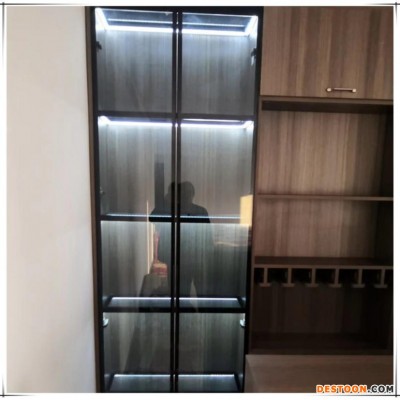 酒柜用灰玻原片极简门钢化玻璃灰色玻璃可改裁少量发货衣柜门用灰玻