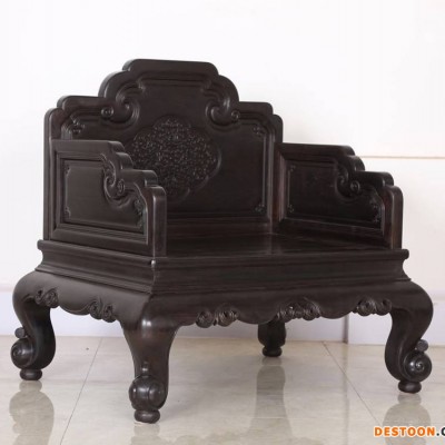 紫光檀客厅明式沙发榫卯结构工匠智慧