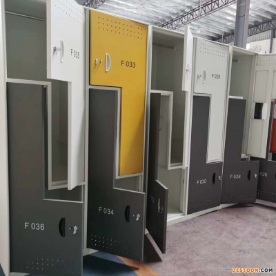 深圳钢制L型更衣柜厂家直销定做五星级酒店员工衣柜