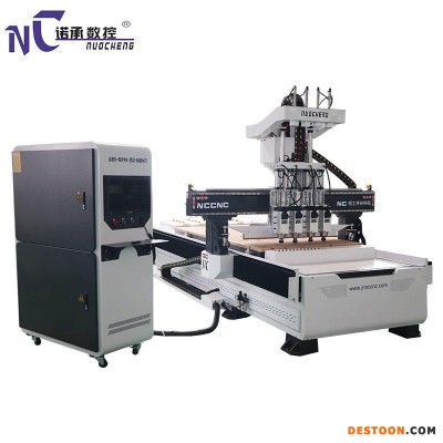 板式家具橱柜衣柜开料机 木工机械数控开料机 全自动双工位雕刻机厂家
