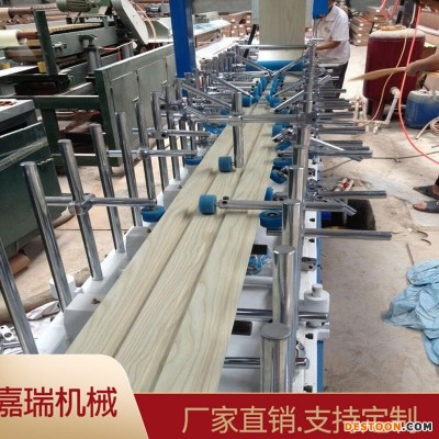 木皮热胶集成墙板包覆机 橱柜衣柜门板包覆机 嘉瑞