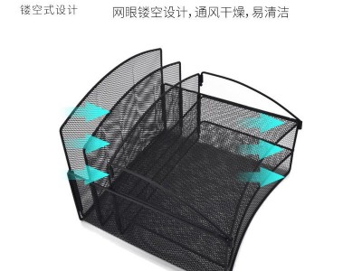 金属铁网A4四五层文件架，资料架，铁丝网多层杂志架批发