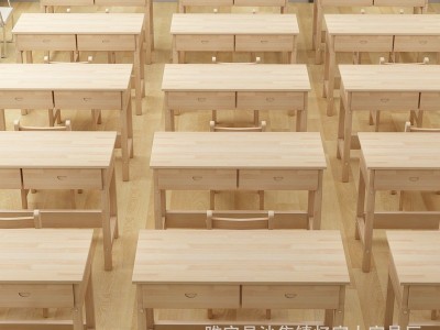 产地货源 学校课桌椅套装 儿童书桌 陪读学习桌 松木书法学习桌批量加工