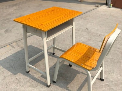 厂家批发供应 学生课桌椅单人固定课桌椅热销学习书桌