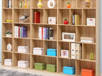 简约创意书柜专业定做格子书房组合多层书柜款式美观价格优惠