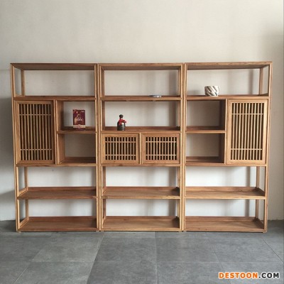 批发榆木古典家具 茶叶柜博古架书柜储物架层架可订做 厂家直销