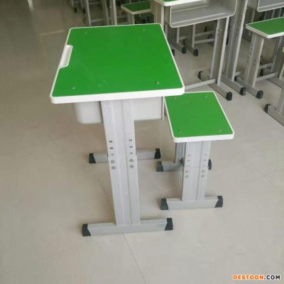 圣耀金属厂家直销 加厚中小学课桌椅 学校书桌 培训课桌椅