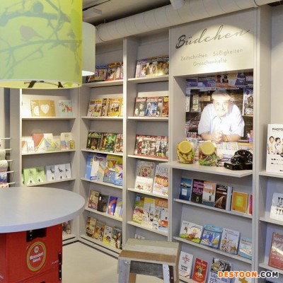 专业定制图书馆柜靠墙书柜展示柜木质烤漆组合书柜简易书店书架六层