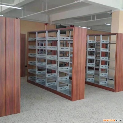 钢制书架 河北东杰柜业 学校图书架 阅览室书架