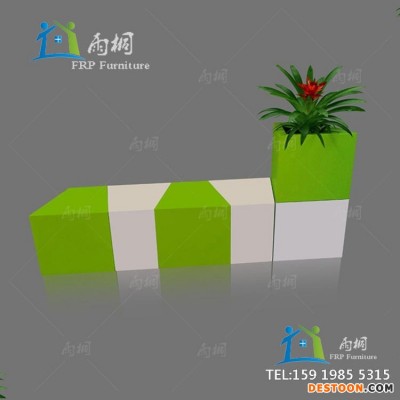 商场休息坐凳 玻璃钢商场休息椅 美陈座椅 玻璃钢异形家具休闲椅定制厂家雨桐制品厂报价批发