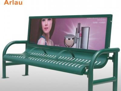 厂家直销 椅子户外长椅 园林休闲椅室外金属座椅广告椅子可定制