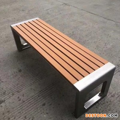 沐荷 厂家批发 铝合金公园椅 长条平凳 户外休闲椅  分类垃圾桶 人字顶垃圾箱